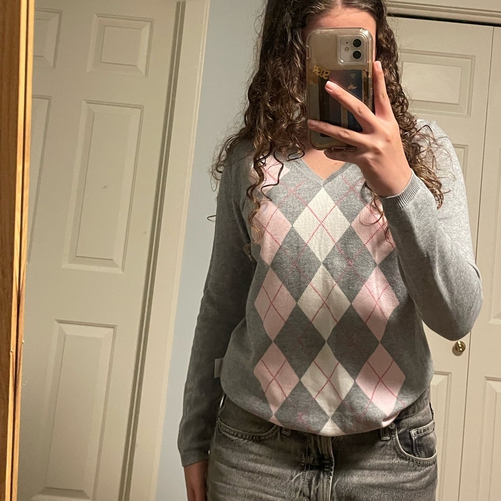 Marco Pecci gray V-neck sweater